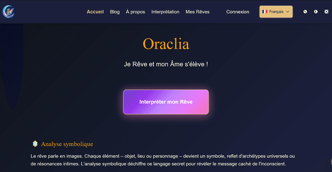 Partagez OracliA sur Facebook, X et WhatsApp